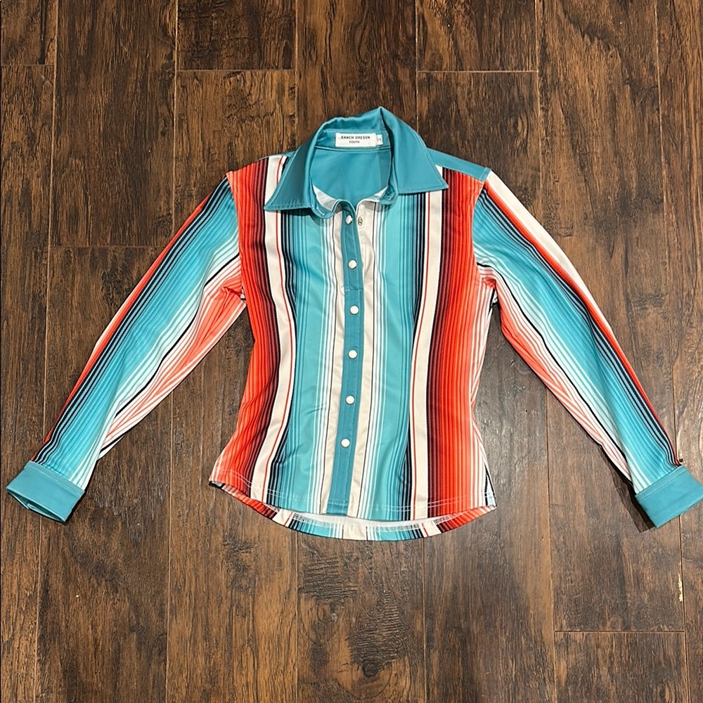 Ranch Dress’n Button Up Rodeo Striped Shirt